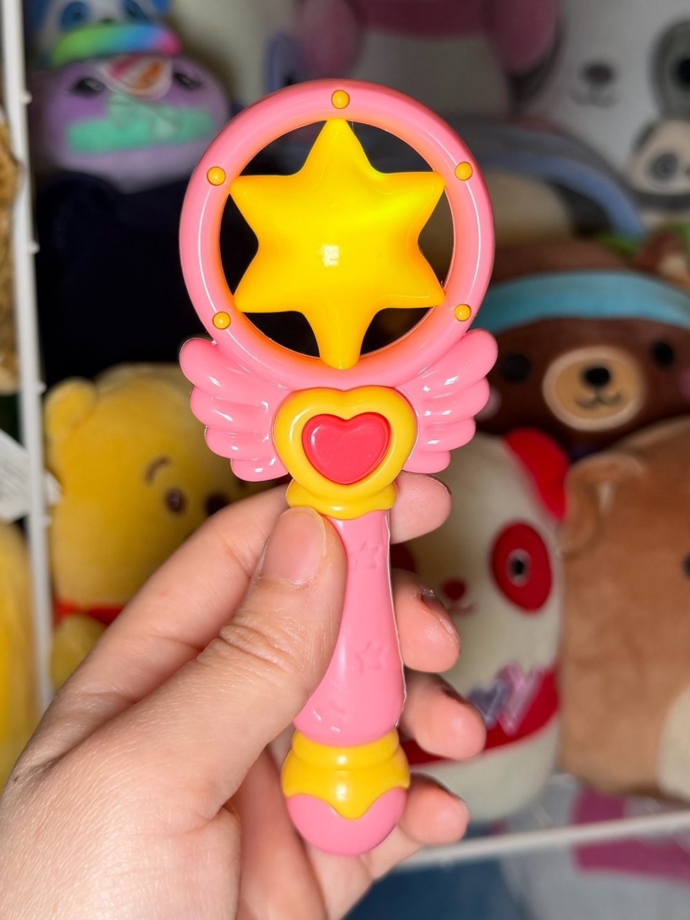 HaiDiLao Light Up 4” Pink and Yellow Princess Wand Toy Prize